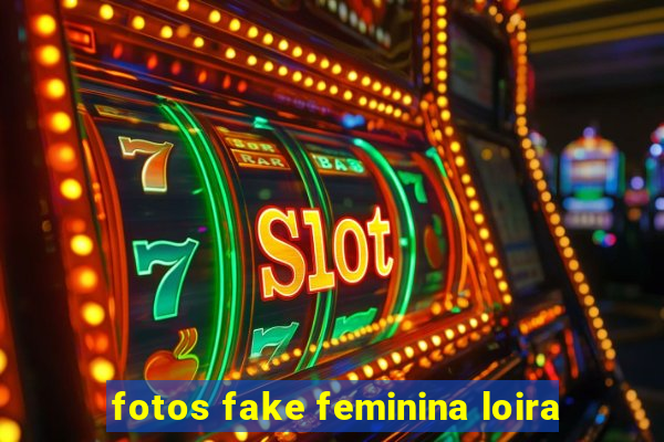 fotos fake feminina loira